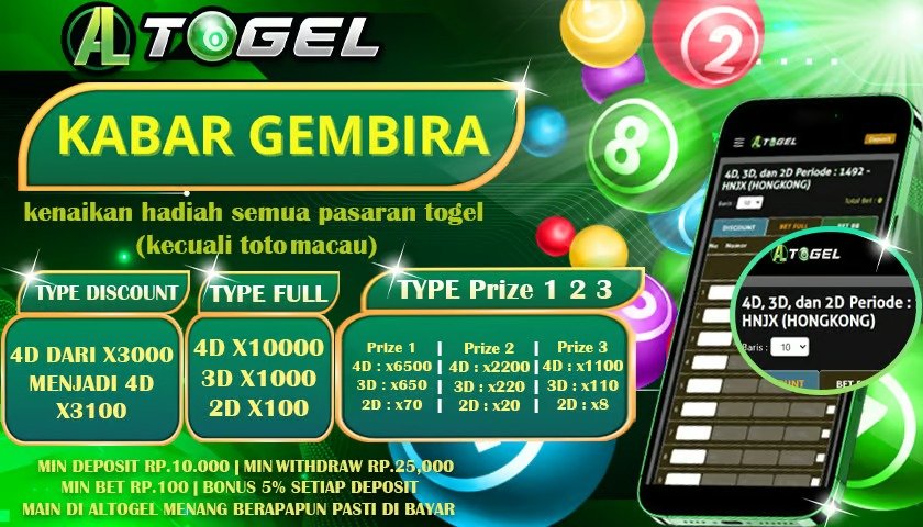 Altogel Situs Bandar Toto Togel Online Terpercaya
